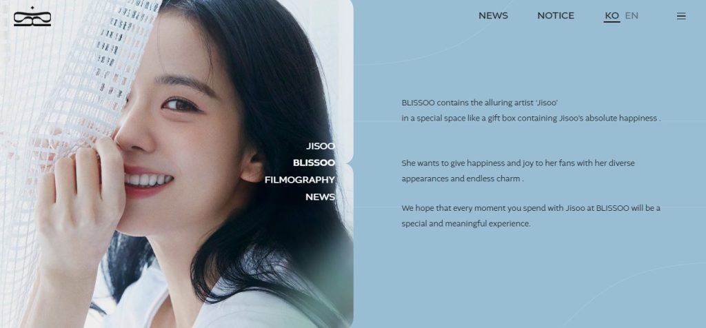 jisoo blissoo agencia