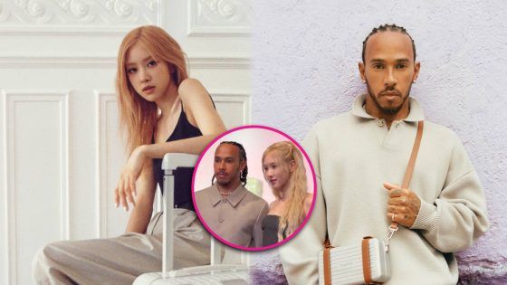 Rosé de BLACKPINK y Lewis Hamilton