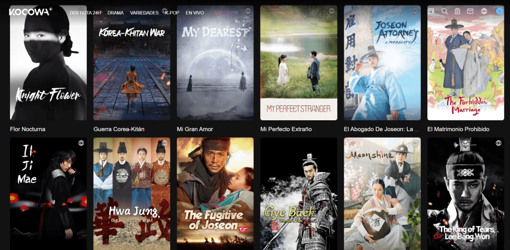 k-dramas históricos kocowa+