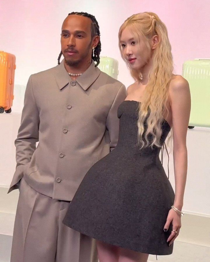 lewis hamilton rose blackpink