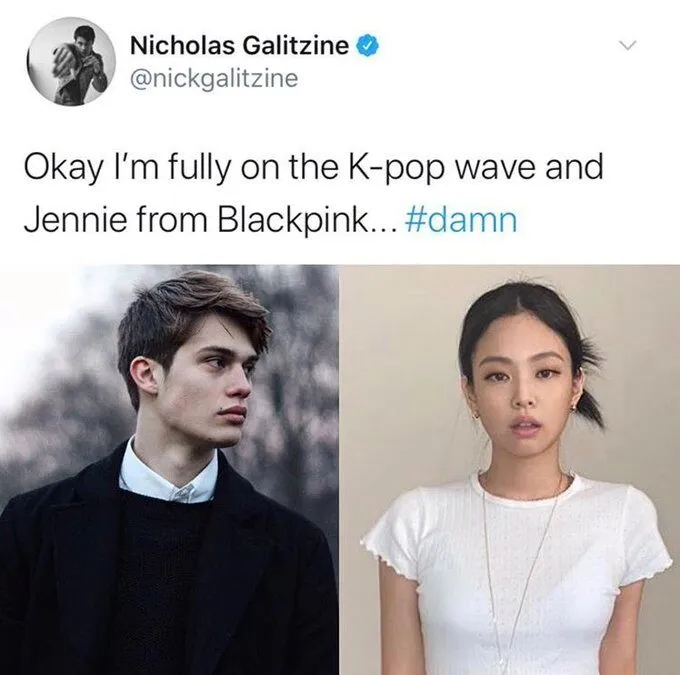 Nicholas Galitzine BLACKPINK