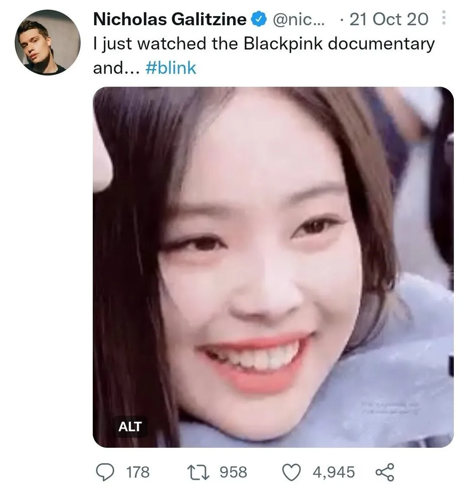 Nicholas Galitzine BLACKPINK