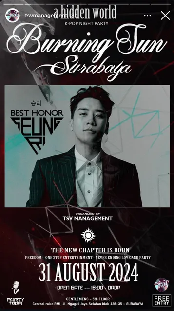 Seungri fiestas Indonesia
