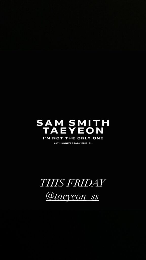 Taeyeon Sam Smith 