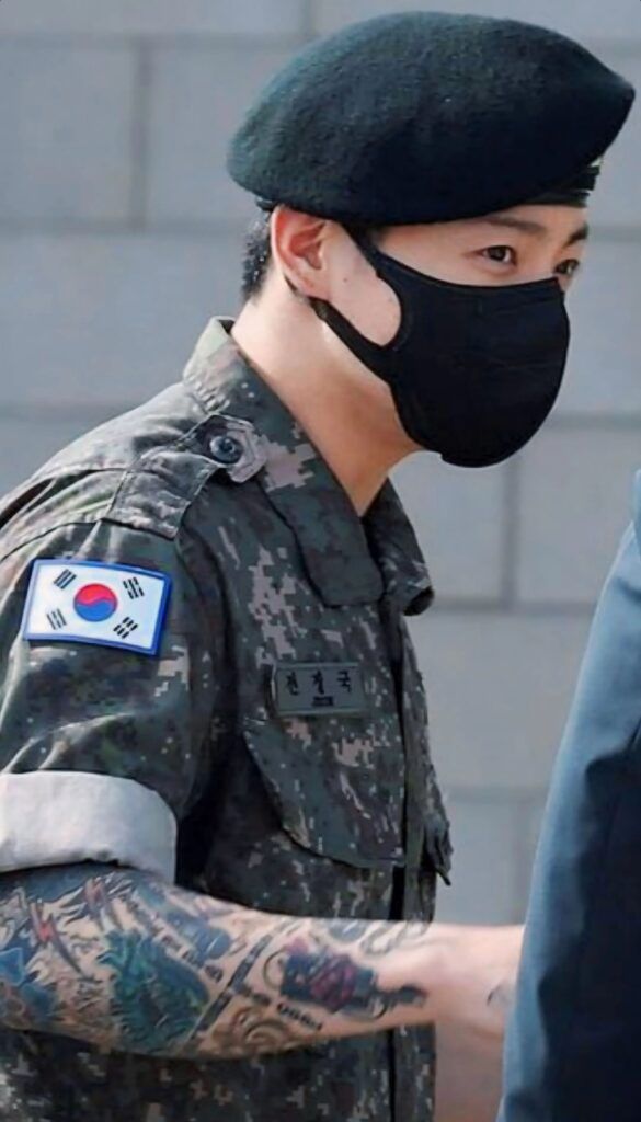 Jungkook fan servicio militar