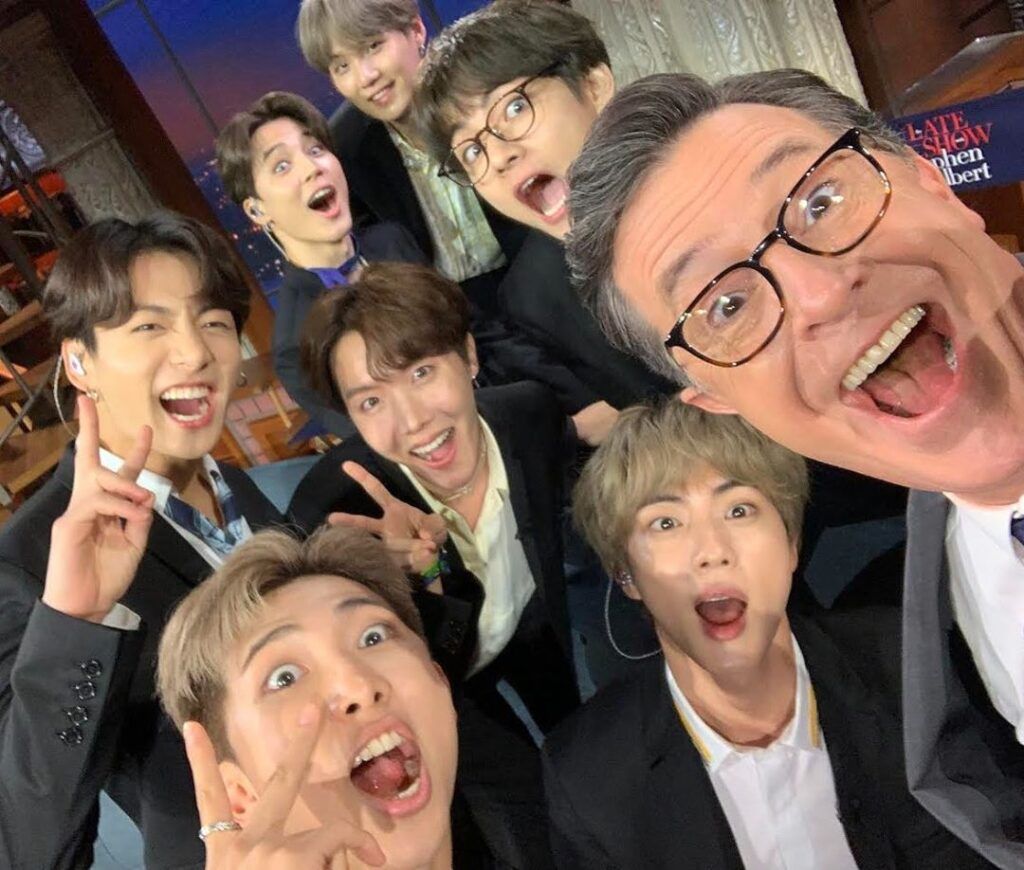 BTS Suga Stephen Colbert