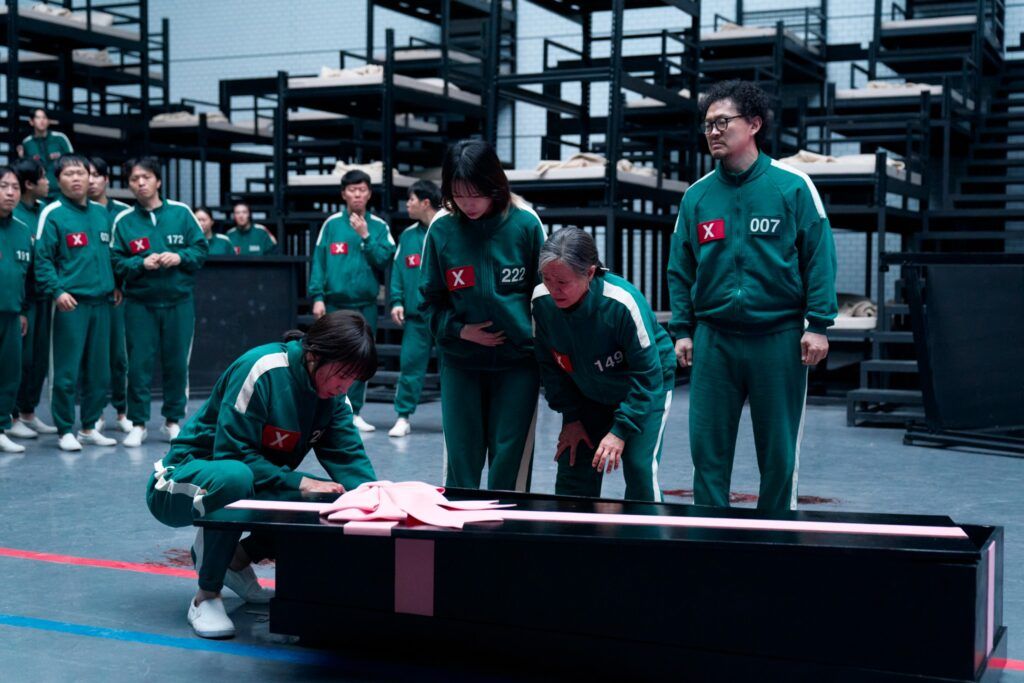 Park Sung-hoon Jo Yuri Kang Ae Sim Yang Dong Geun el juego del calamar 3