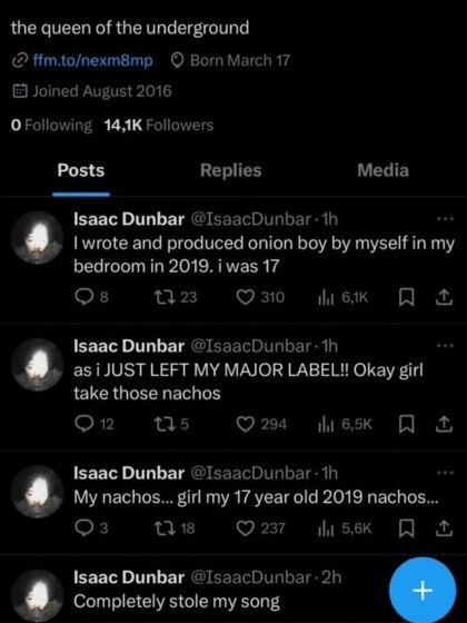 Olivia Marsh plagio Isaac