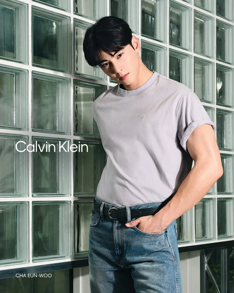 calvin klein Cha Eun Woo