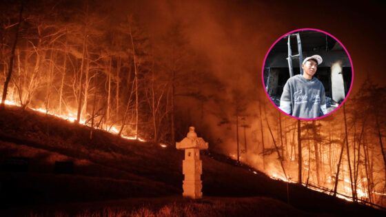 Corea Sur incendio forestal