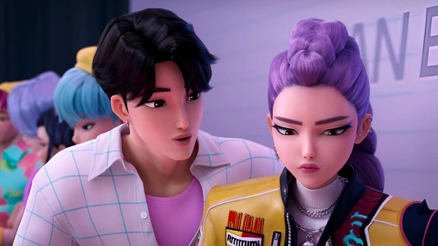 Kpop Demon Hunters beso