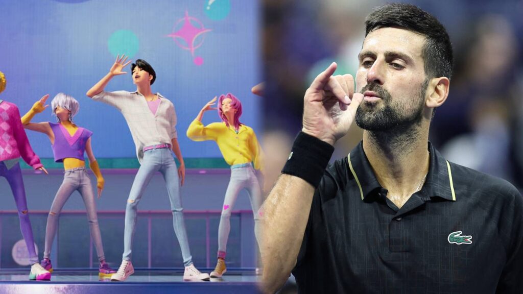Novak Djokovic baila Soda Pop de Kpop Demon Hunters