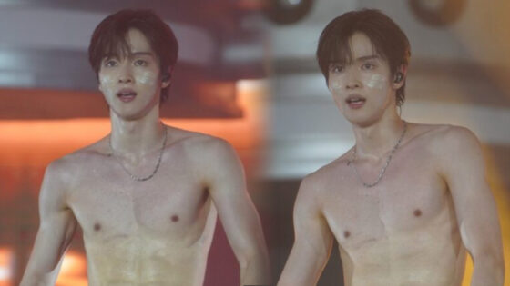 Sungchan sin camiseta