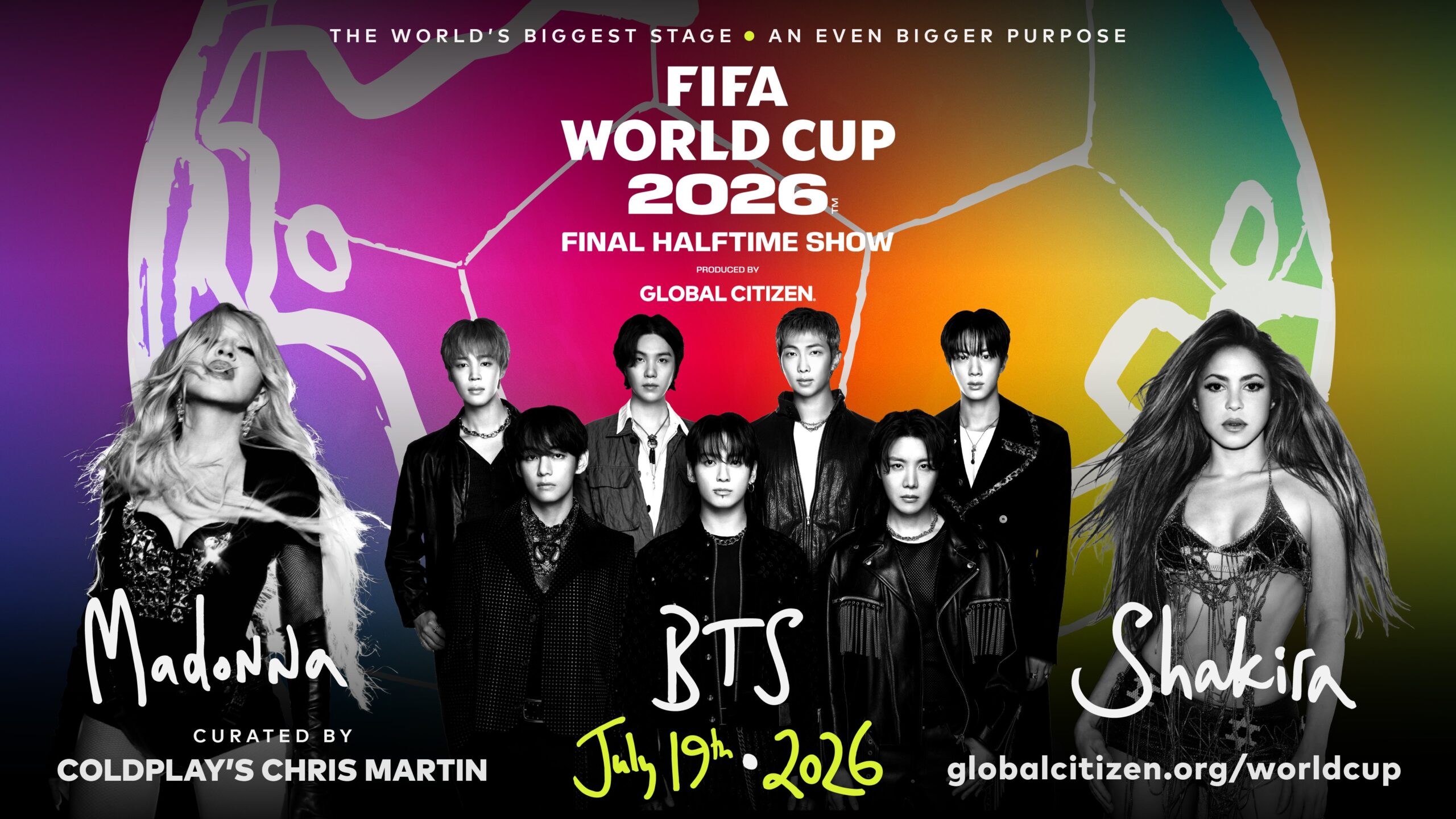 BTS Madonna Shakira mundial fifa 2026